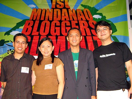 Charles, Tere, Councilor Peter Lavina, Blogie