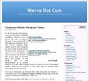 default wordpress theme layout nierva dot com