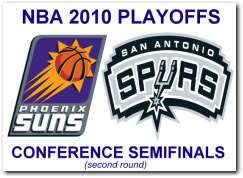 NBA 2010 Playoffs 2nd Round: Phoenix Suns vs San Antonio Spurs