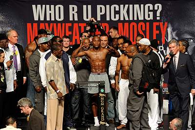 Mayweather-Mosley Weigh-in Photos / Images April 30, 2010