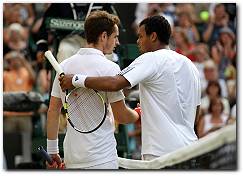 Wimbledon 2010: Andy Murray beats Jo-Wilfried Tsonga, advances to Semifinals